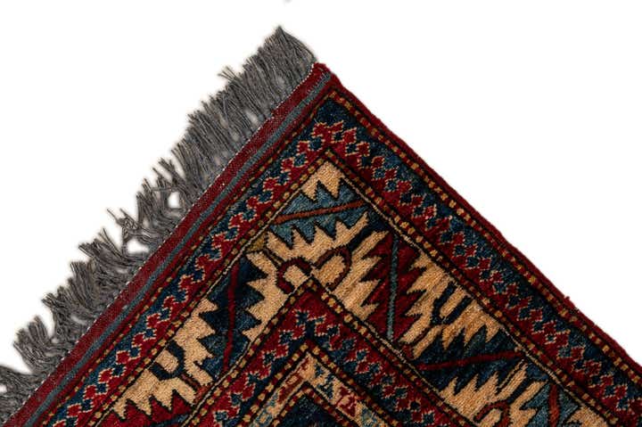 4' x 4' 11 Hand Knotted Kazak Wool Rug