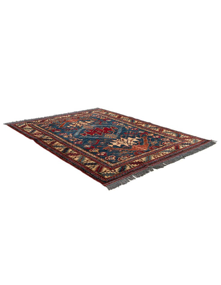 Detail image of 4' x 4' 11 Hand Knotted Kazak Wool Rug