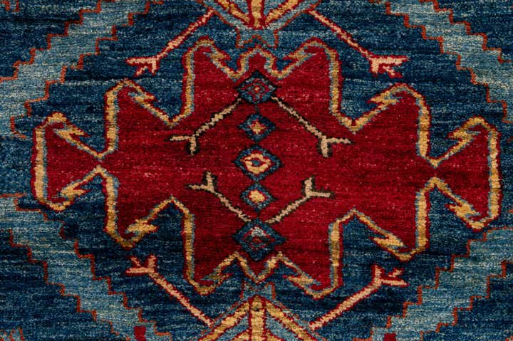 4' x 4' 11 Hand Knotted Kazak Wool Rug