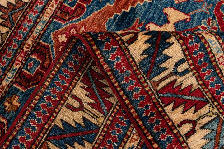4' x 4' 11 Hand Knotted Kazak Wool Rug