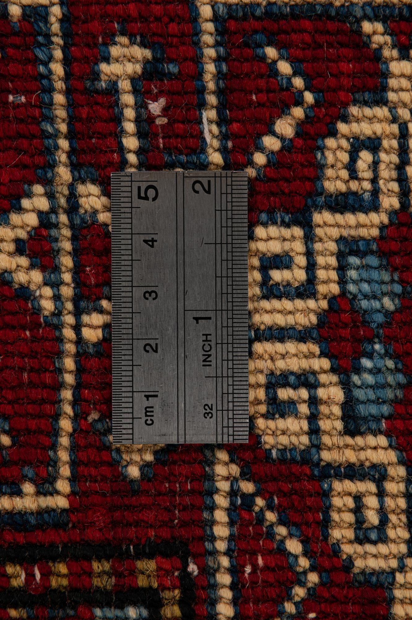 120cm x 150cm anudado a mano Kazak Alfombra Lana