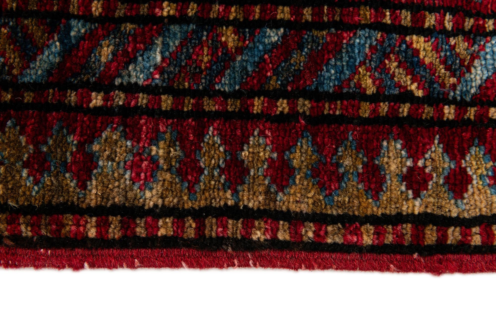 120cm x 150cm anudado a mano Kazak Alfombra Lana