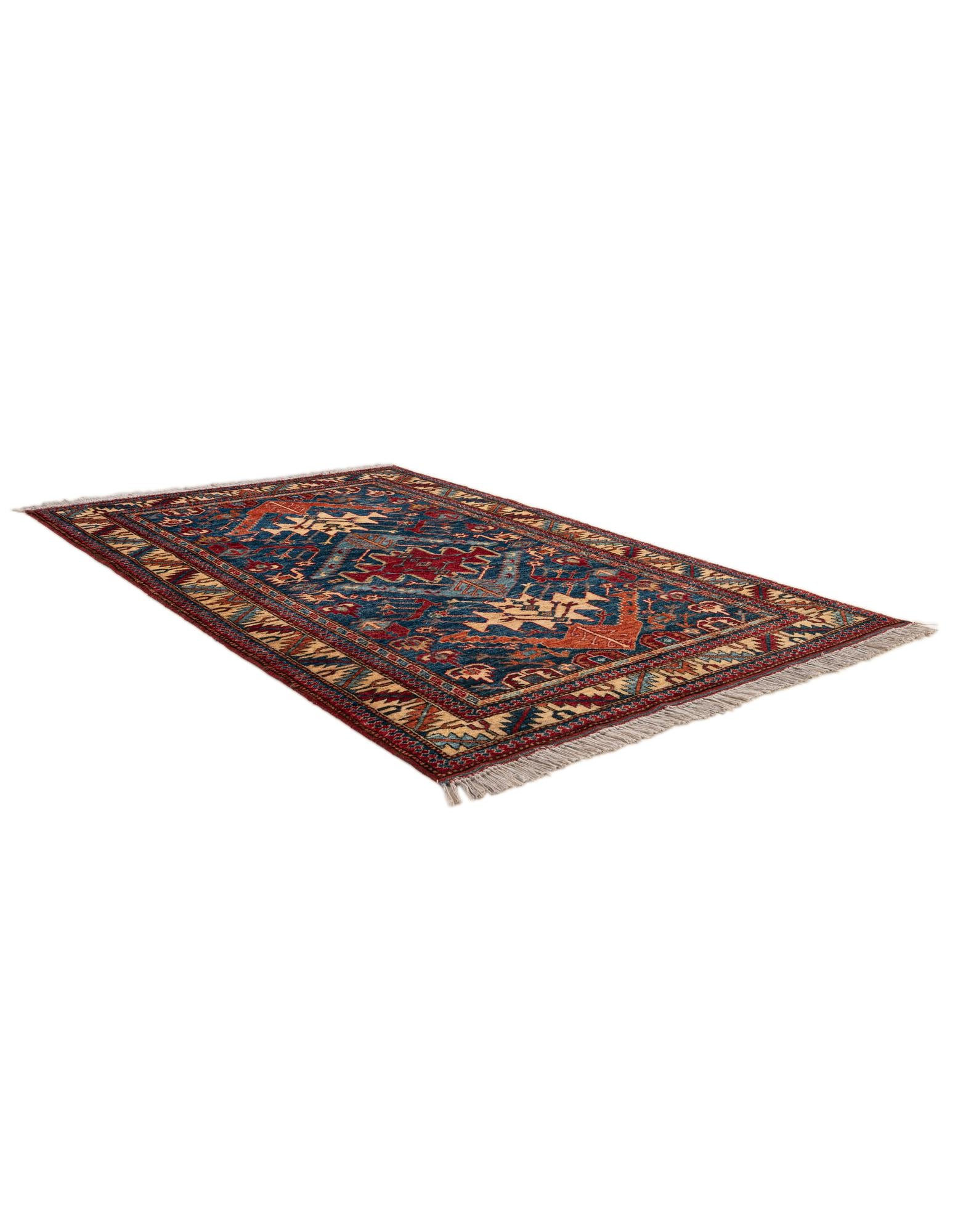 3' 10 x 5' 11 Hand Knotted Kazak Wool Rug
