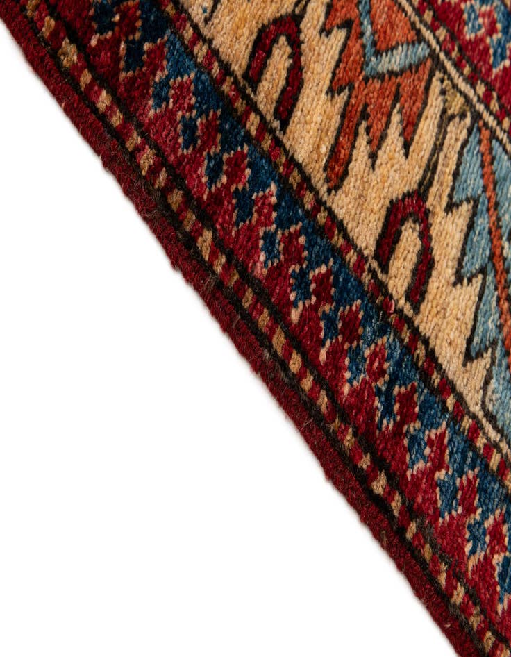 Detail image of 3' 10 x 5' 11  Hand Knotted Kazak Wool Rug