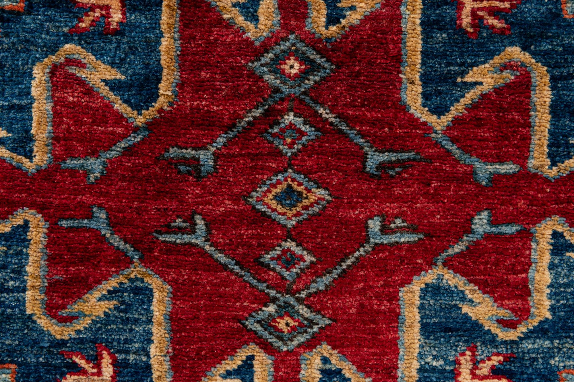 3' 10 x 5' 11 Hand Knotted Kazak Wool Rug