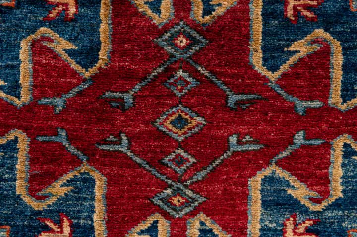 3' 10 x 5' 11 Hand Knotted Kazak Wool Rug