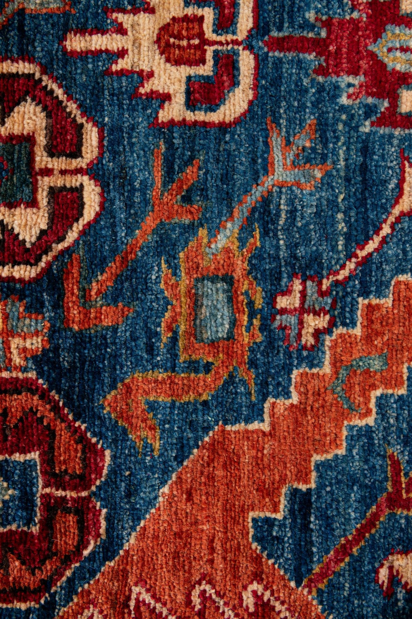 3' 10 x 5' 11 Hand Knotted Kazak Wool Rug