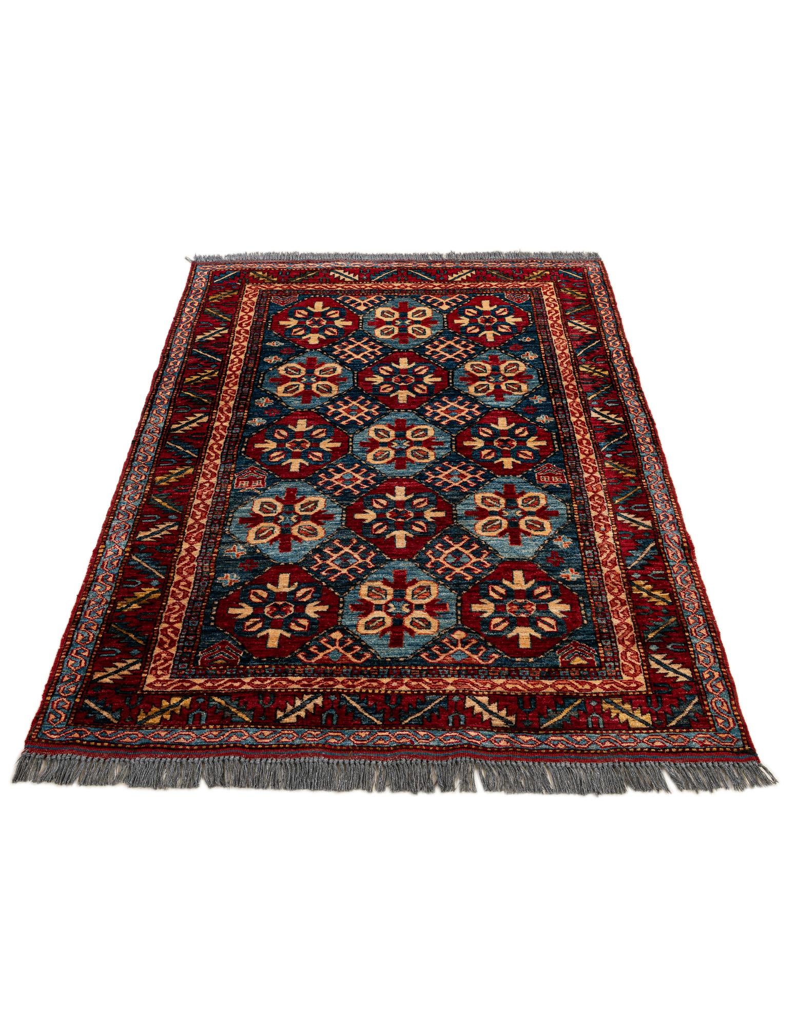 3' 11 x 6' 1 Hand Knotted Kazak Wool Rug