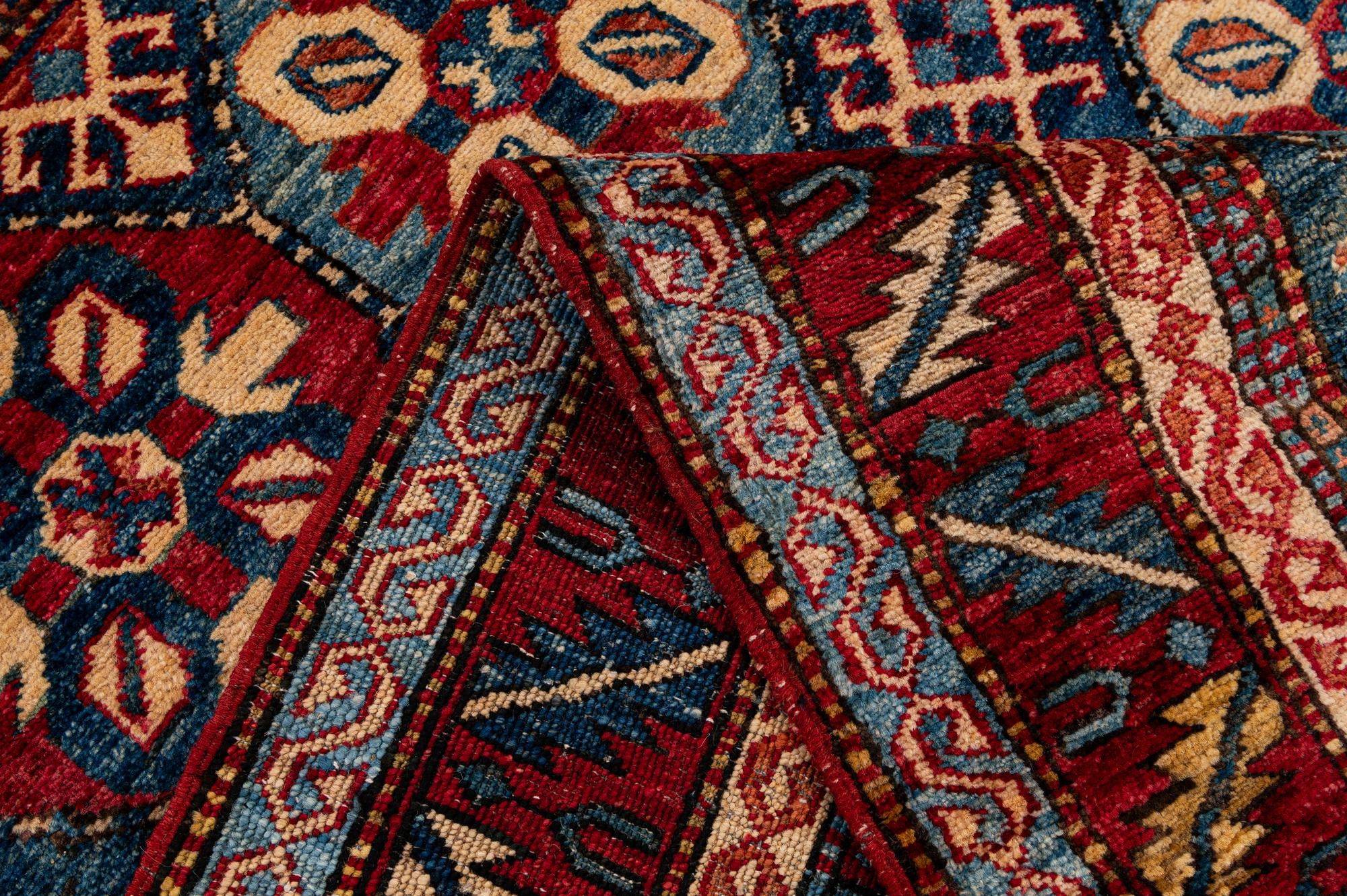 3' 11 x 6' 1 Hand Knotted Kazak Wool Rug