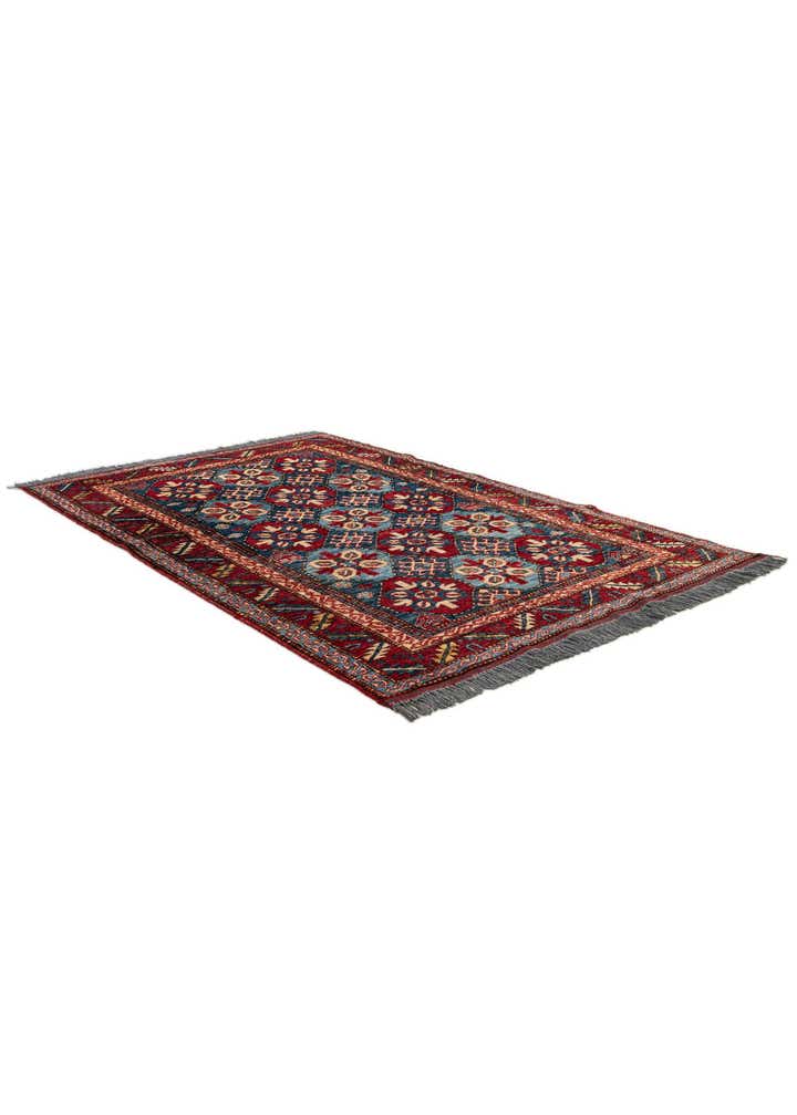 3' 11 x 6' 1 Hand Knotted Kazak Wool Rug