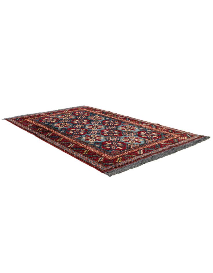 Detail image of 3' 11 x 6' 1 Hand Knotted Kazak Wool Rug