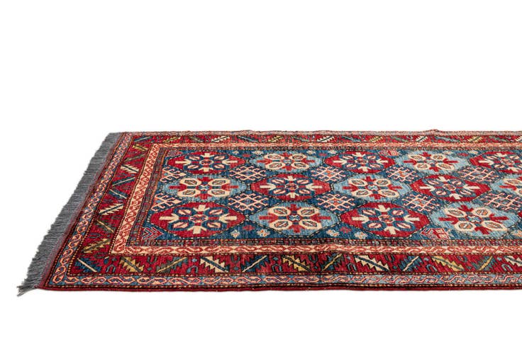 Detail image of 3' 11 x 6' 1 Hand Knotted Kazak Wool Rug
