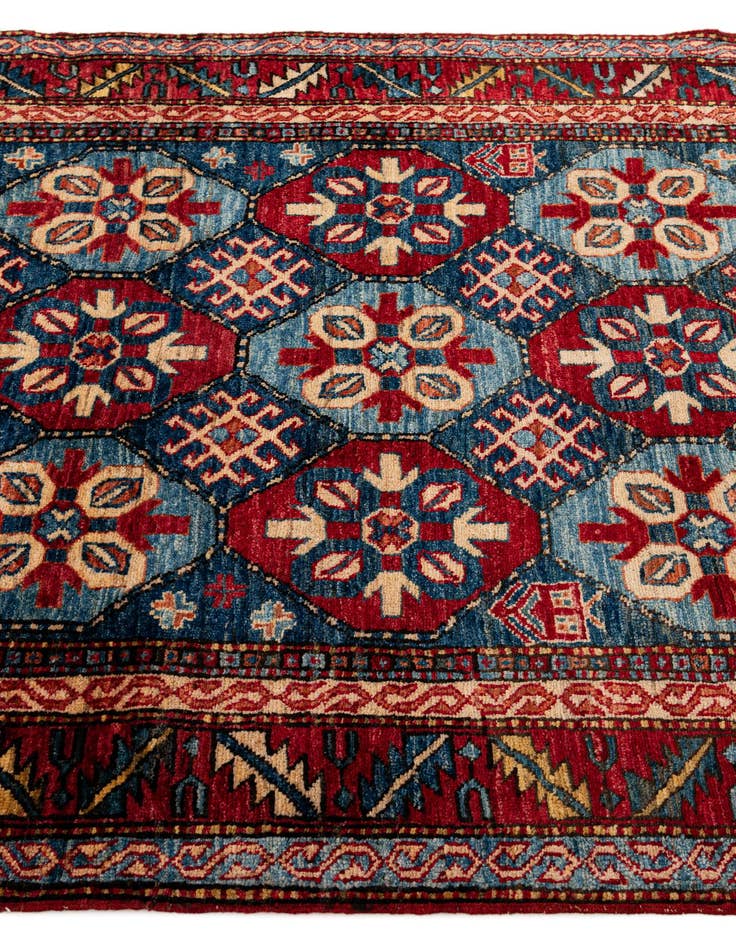 Detail image of 3' 11 x 6' 1  Hand Knotted Kazak Wool Rug