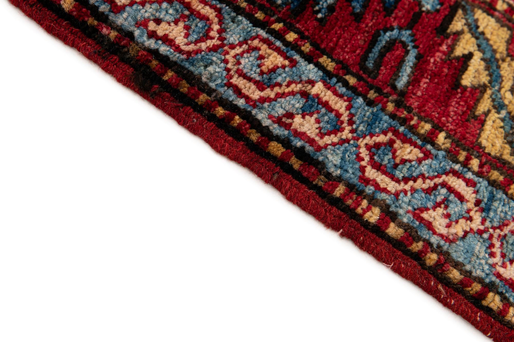 3' 11 x 6' 1 Hand Knotted Kazak Wool Rug
