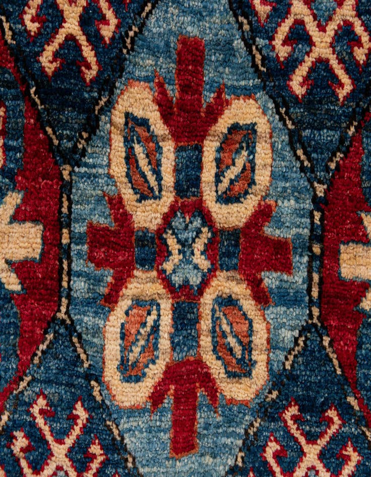 Detail image of 3' 11 x 6' 1  Hand Knotted Kazak Wool Rug