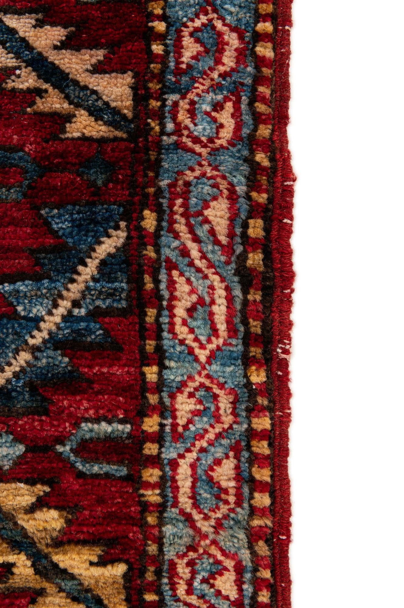 3' 11 x 6' 1 Hand Knotted Kazak Wool Rug