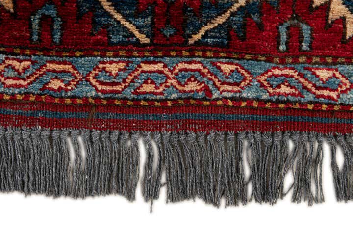 3' 11 x 6' 1 Hand Knotted Kazak Wool Rug