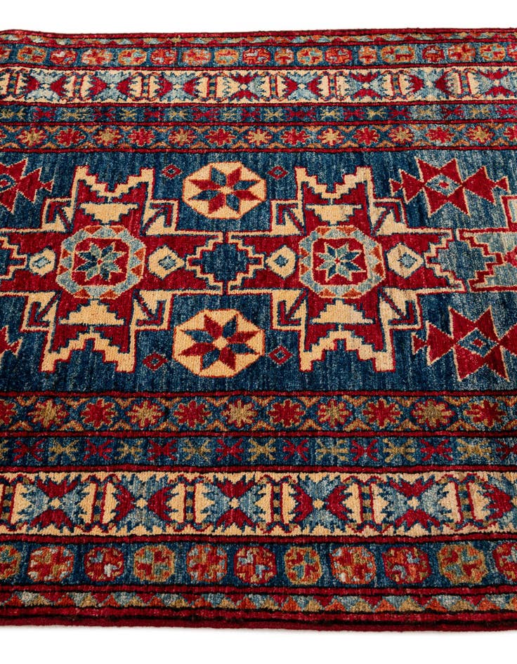 Detail image of 3' 4 x 5' 7  Hand Knotted Kazak Wool Rug
