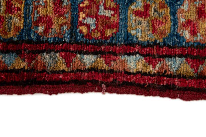 3' 4 x 4' 9 Hand Knotted Kazak Wool Rug