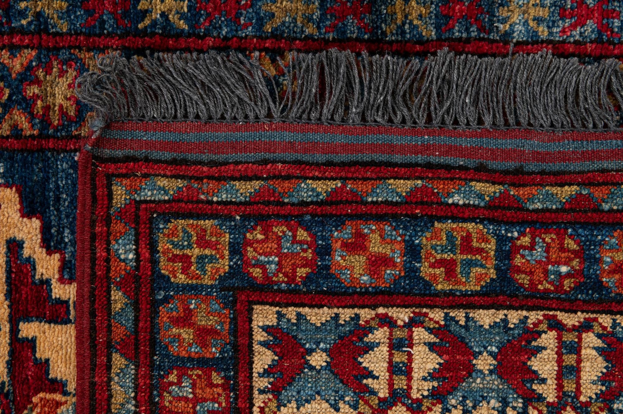 3' 2 x 5' 7 Hand Knotted Kazak Wool Rug