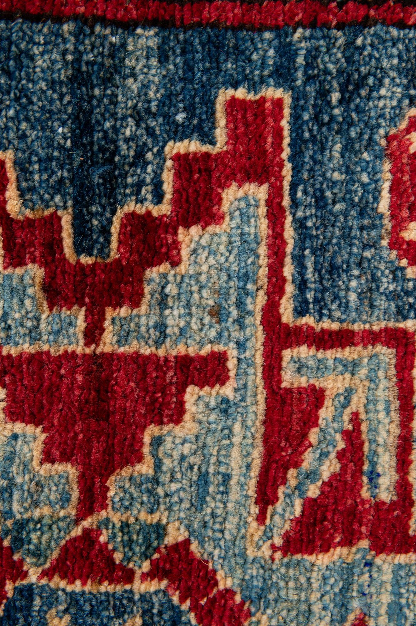 3' 2 x 5' 7 Hand Knotted Kazak Wool Rug