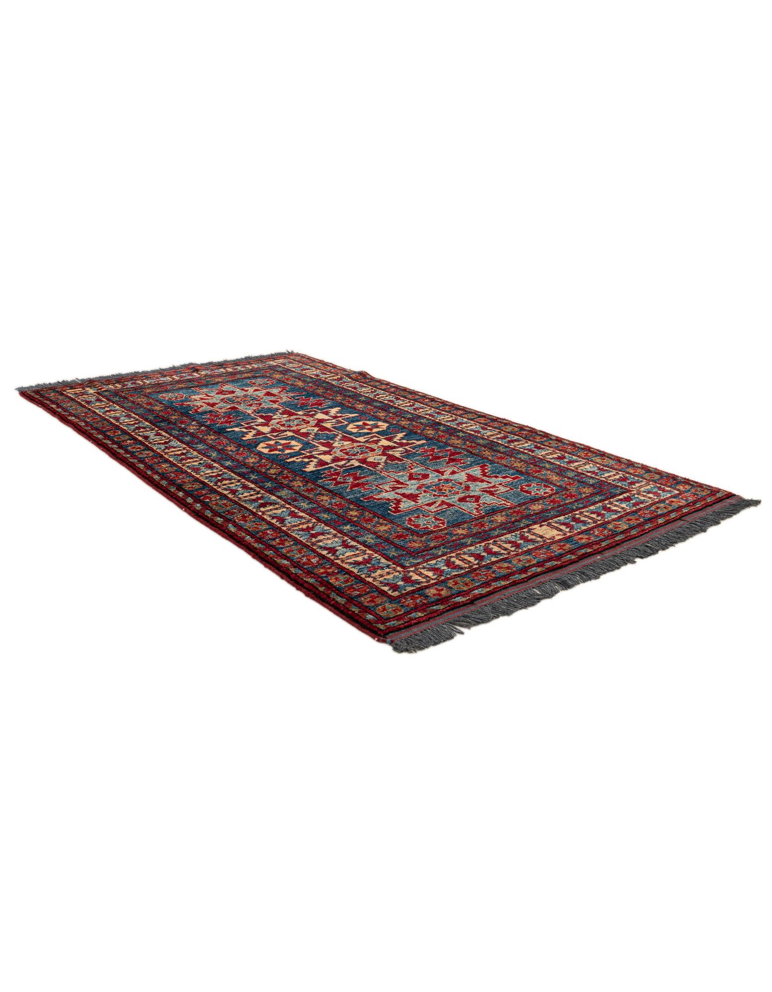 3' 2 x 5' 7 Hand Knotted Kazak Wool Rug