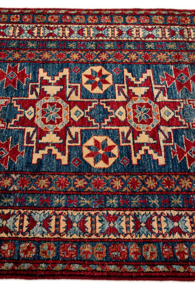 3' 2 x 5' 7 Hand Knotted Kazak Wool Rug