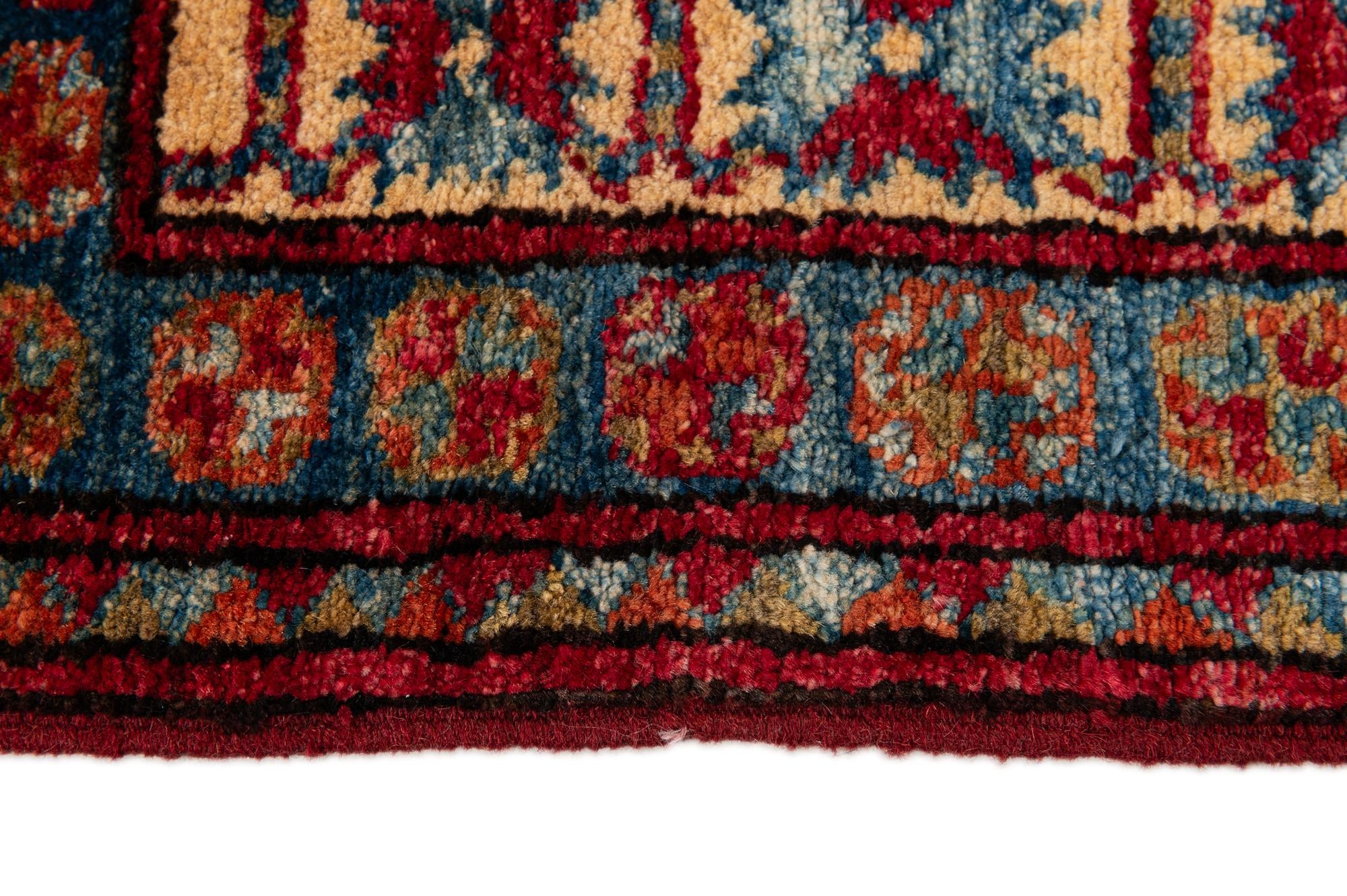 3' 2 x 5' 7 Hand Knotted Kazak Wool Rug
