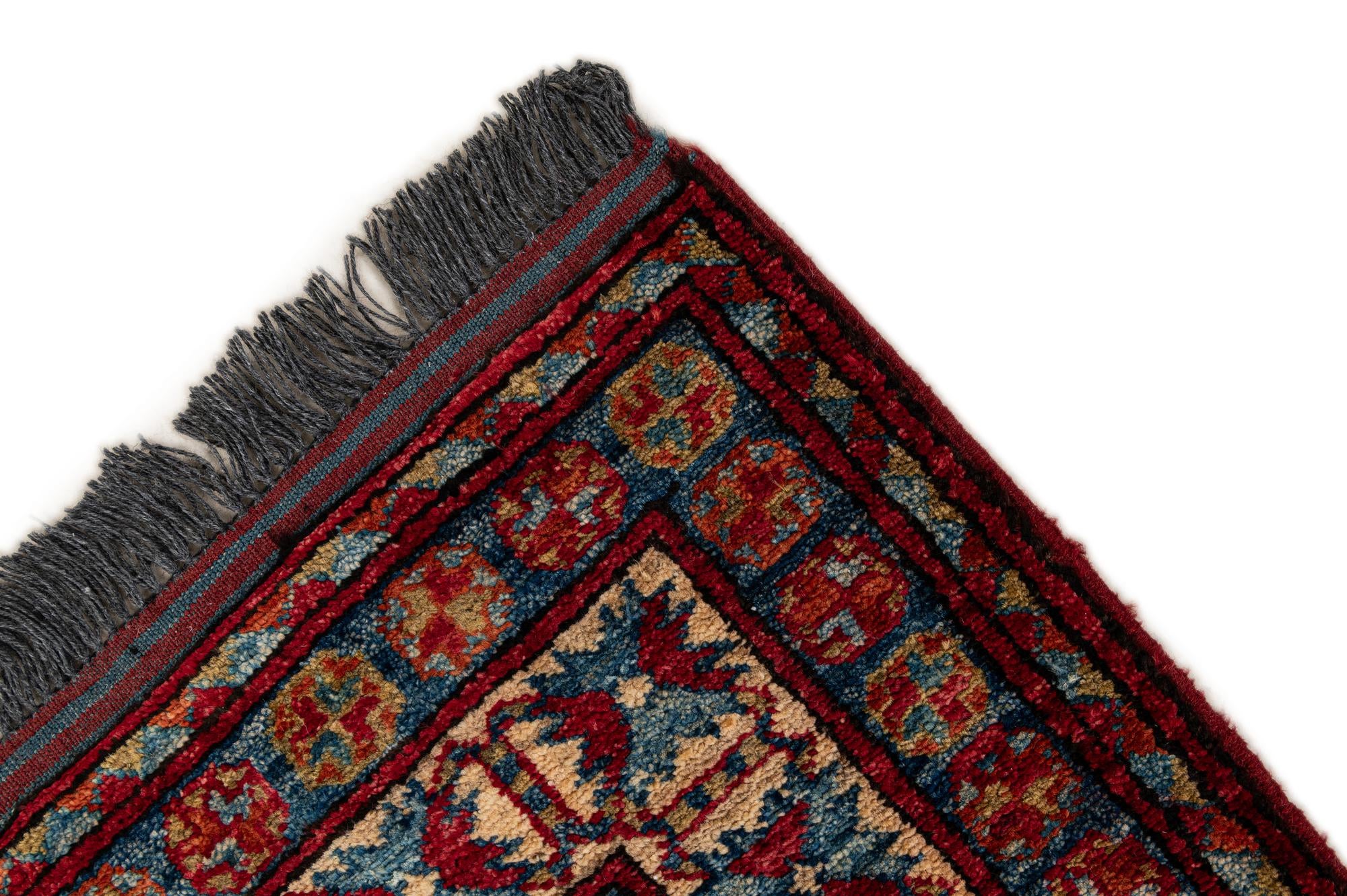 3' 2 x 5' 7 Hand Knotted Kazak Wool Rug