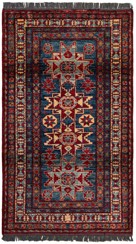 3' 2 x 5' 7 Hand Knotted Kazak Wool Rug