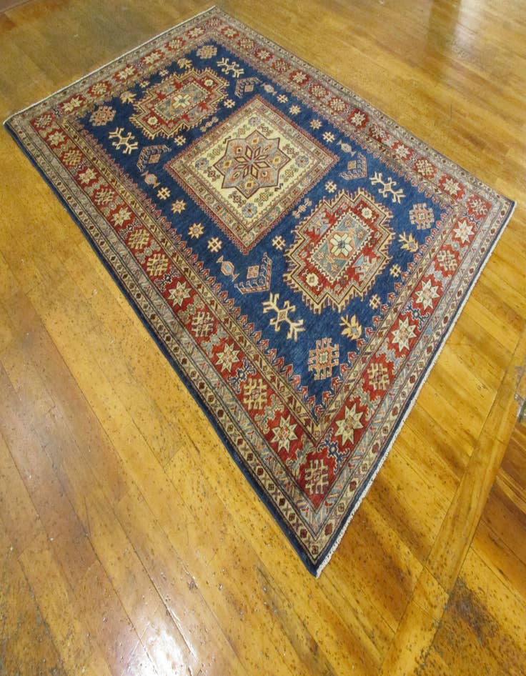 Detail image of 5' 10 x 7' 11 Hand Knotted Kazak Oriental Rug