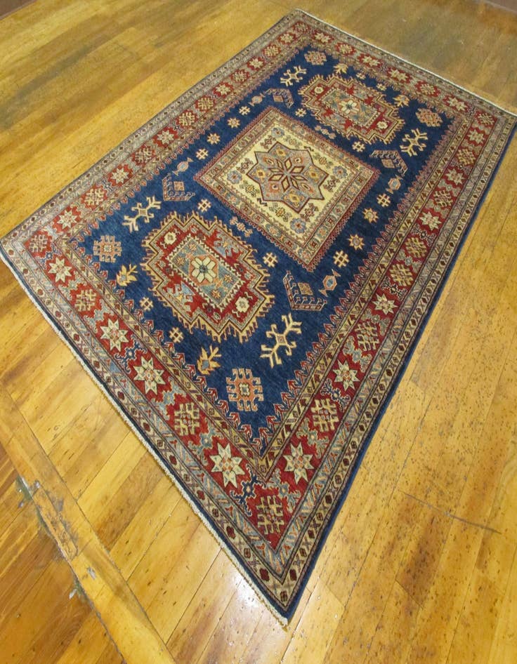 Detail image of 5' 10 x 7' 11 Hand Knotted Kazak Oriental Rug