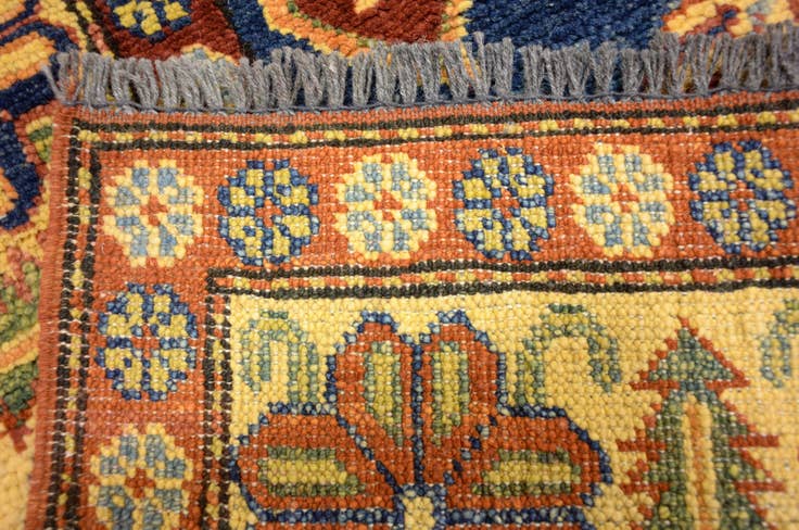 Detail image of 3' 7 x 5' 1 Hand Knotted Kazak Oriental Rug