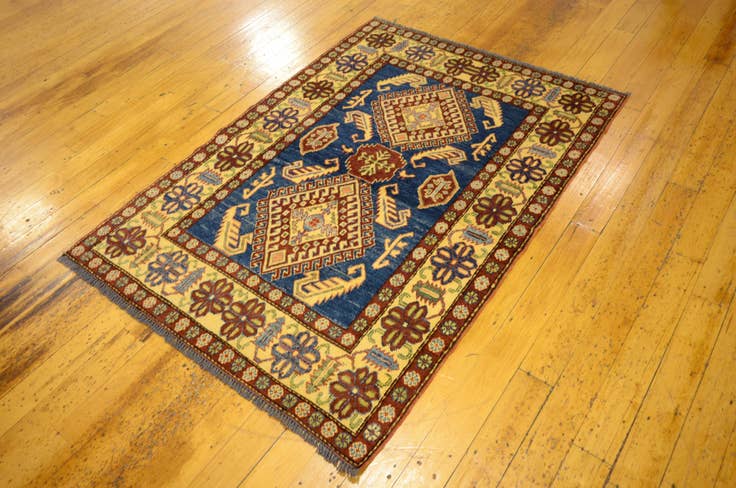 Detail image of 3' 7 x 5' 1 Hand Knotted Kazak Oriental Rug