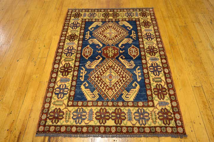 3' 7 x 5' 1 Hand Knotted Kazak Oriental Rug