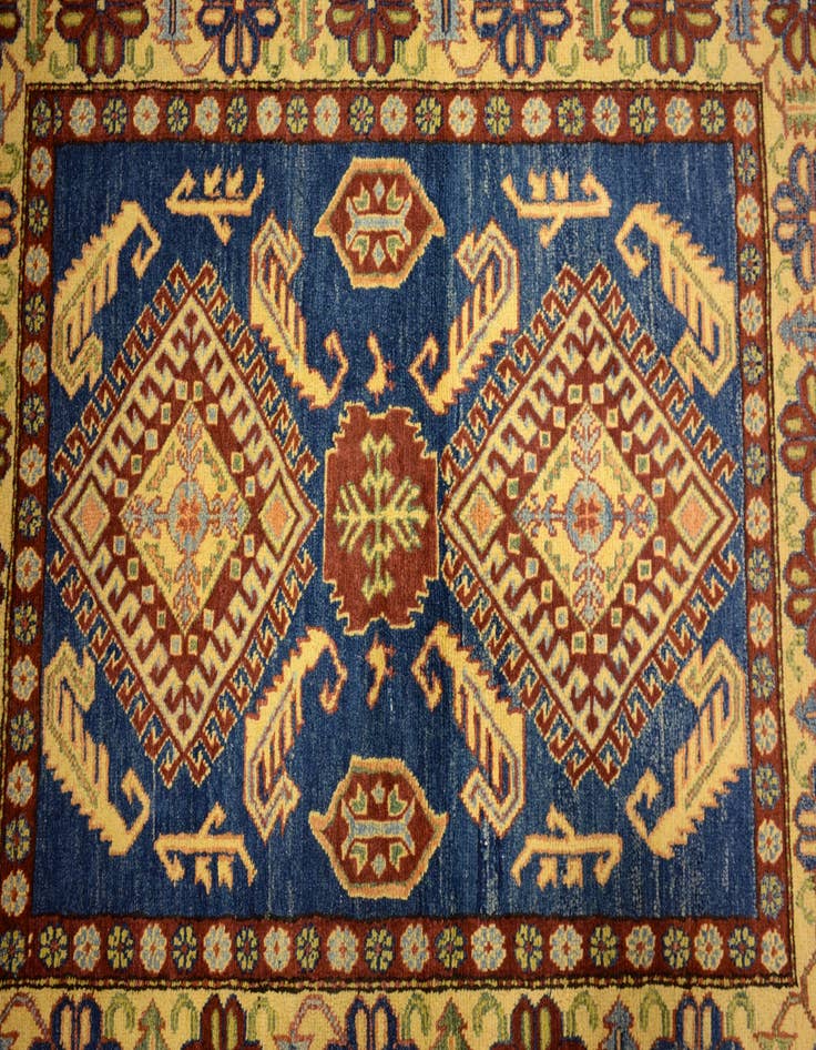 Detail image of 3' 7 x 5' 1 Hand Knotted Kazak Oriental Rug
