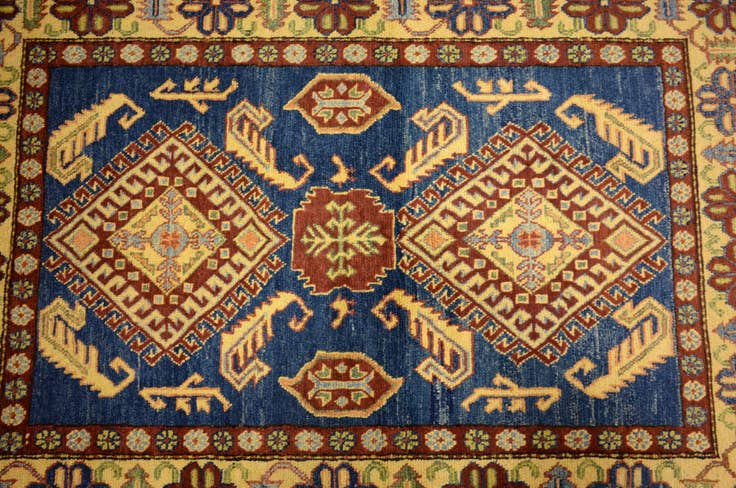 Detail image of 3' 7 x 5' 1 Hand Knotted Kazak Oriental Rug