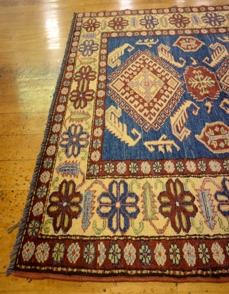 Detail image of 3' 7 x 5' 1 Hand Knotted Kazak Oriental Rug