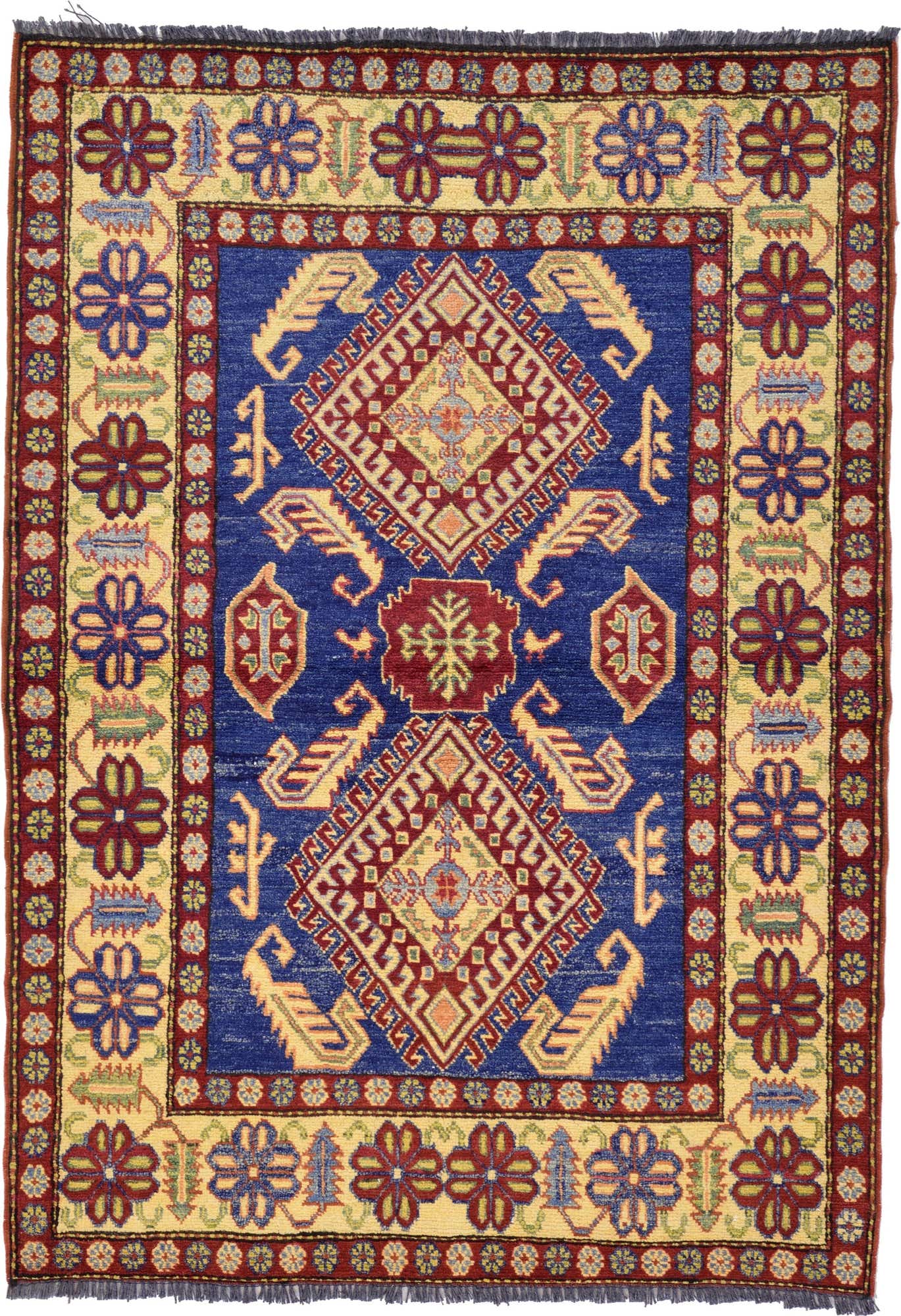 3' 7 x 5' 1 Hand Knotted Kazak Oriental Rug