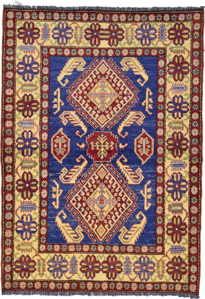 3' 7 x 5' 1 Hand Knotted Kazak Oriental Rug