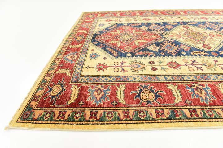 5' 2 x 6' 9 Hand Knotted Kazak Rug