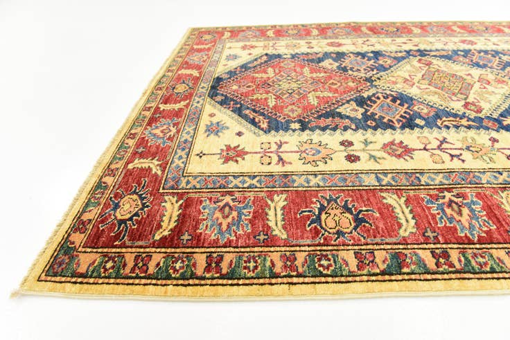 Detail image of 5' 2 x 6' 9 Hand Knotted Kazak Rug