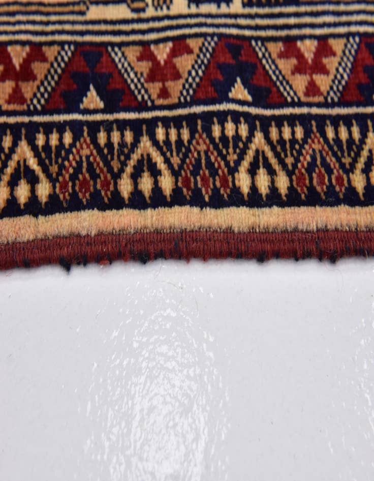 Detail image of 6' 4 x 9' 2  Hand Knotted Kazak Rug