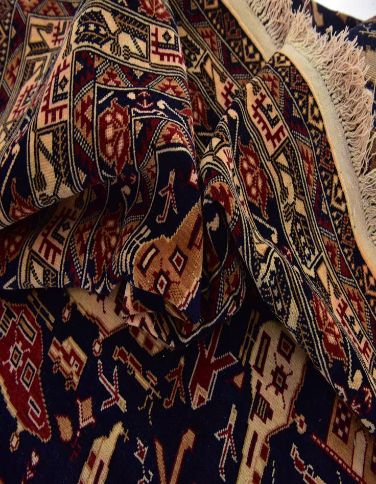 Detail image of 6' 4 x 9' 2  Hand Knotted Kazak Rug