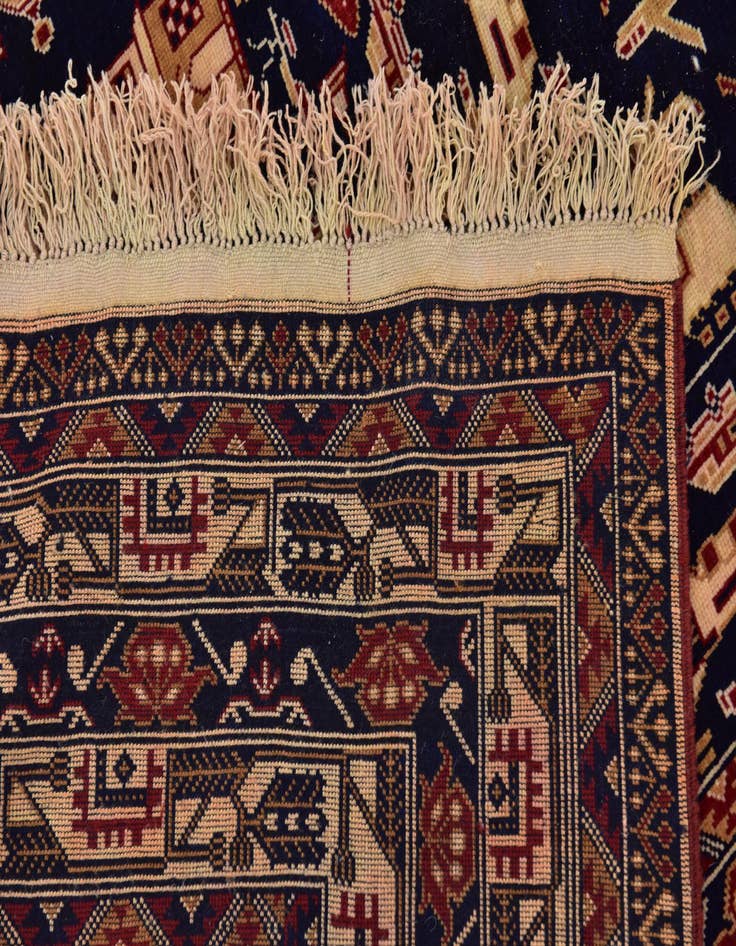 Detail image of 6' 4 x 9' 2  Hand Knotted Kazak Rug