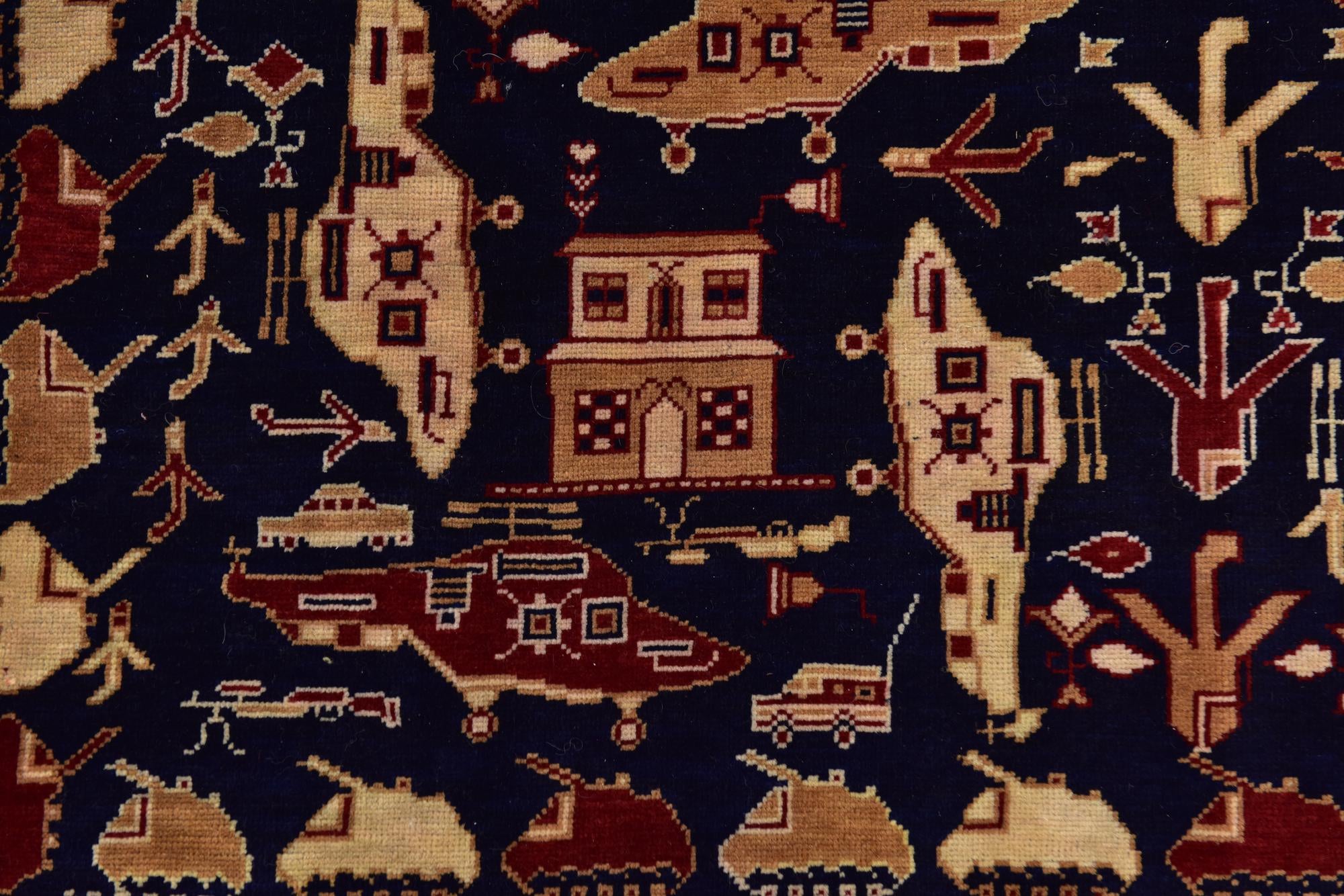 6' 4 x 9' 2 Hand Knotted Kazak Rug