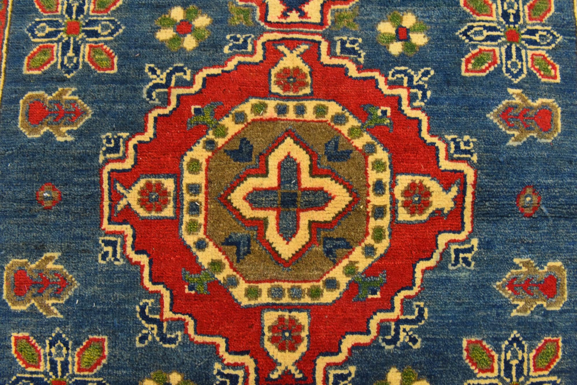 3' 10 x 5' 10 Hand Knotted Kazak Rug