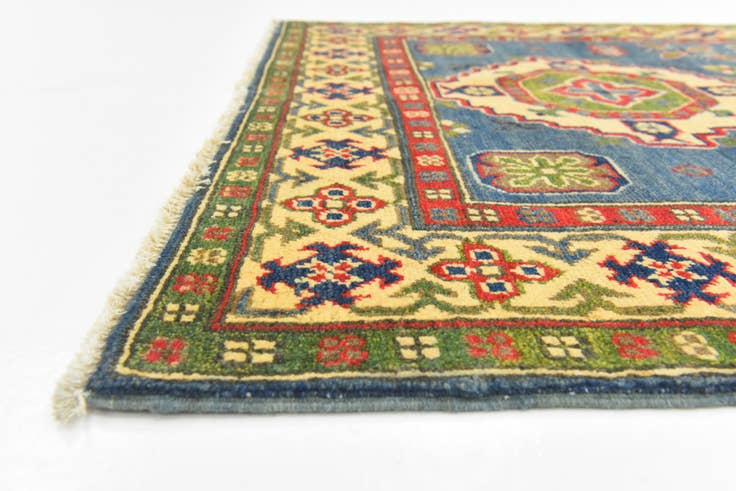 Detail image of 3' 10 x 5' 10 Hand Knotted Kazak Rug