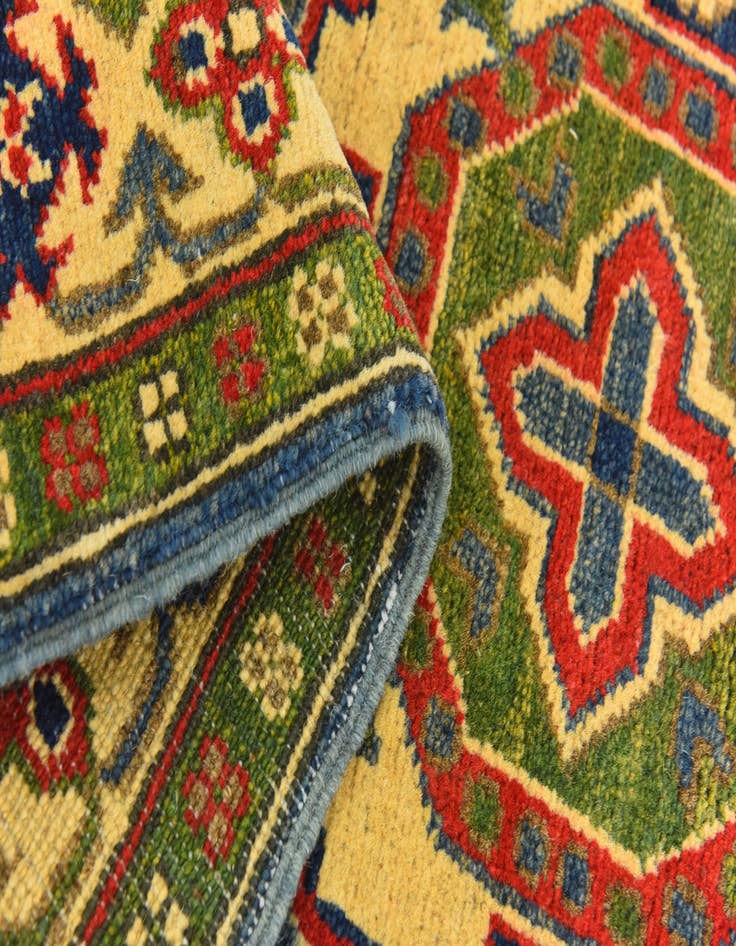 Detail image of 3' 10 x 5' 10 Hand Knotted Kazak Rug