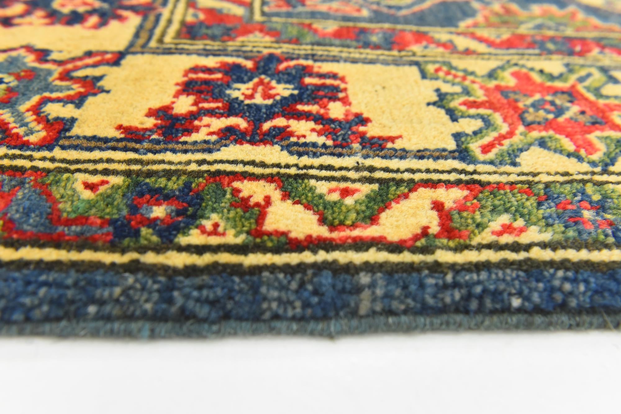 4' x 6' 4 Hand Knotted Kazak Rug
